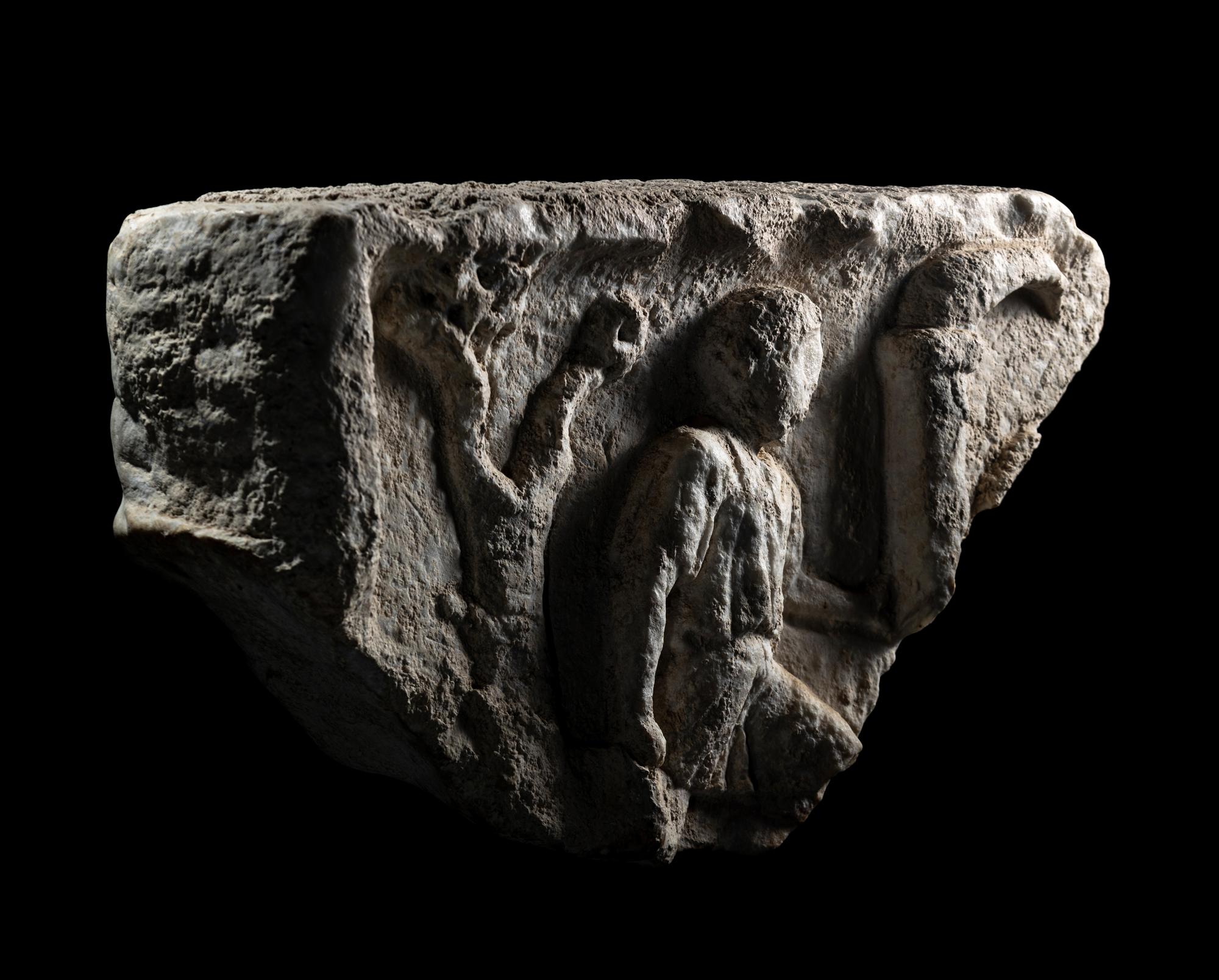 A Roman Marble Relief Fragment