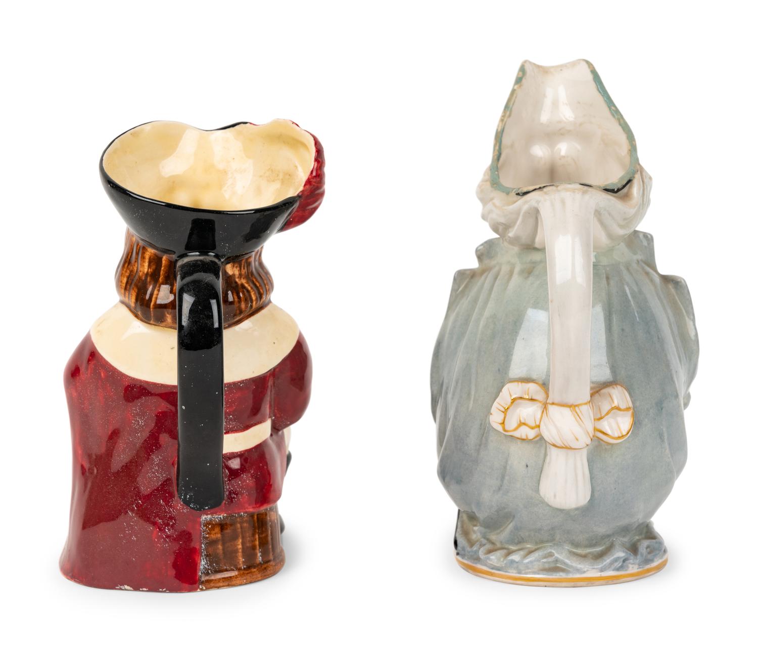 A " George Washington" Character Jug and a "Captain" Character Jug