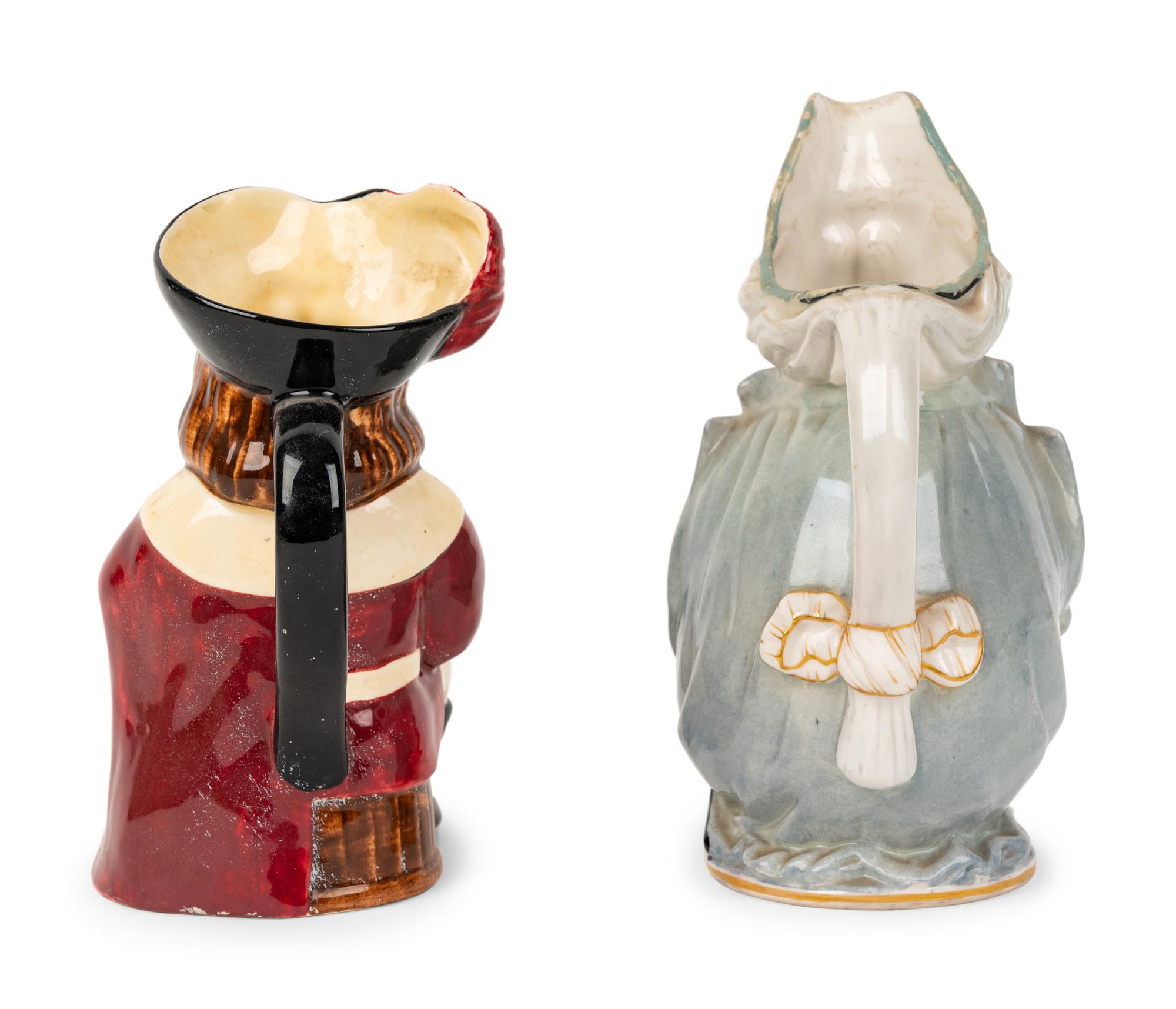 A " George Washington" Character Jug and a "Captain" Character Jug