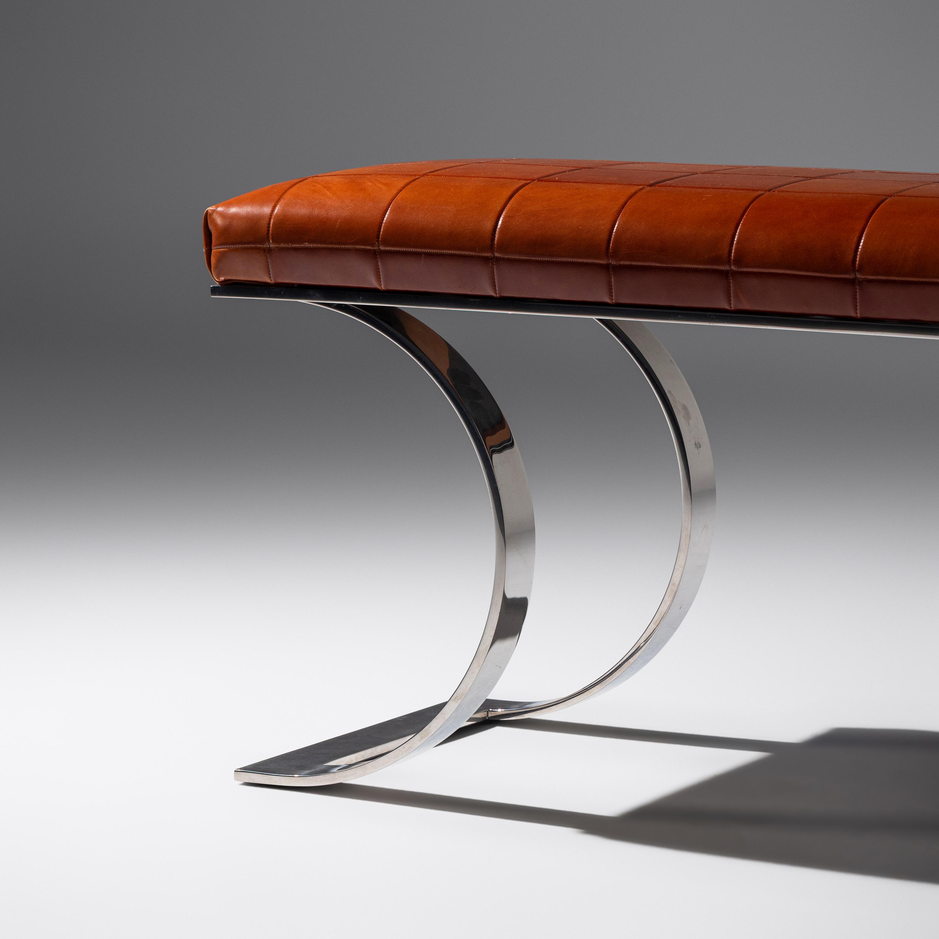 Karl Springer (German-American, 1931–1991) — JMF Bench, c. 1970