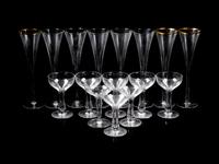 A Collection of Glass Stemware