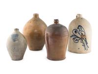 Four Stoneware Vessels