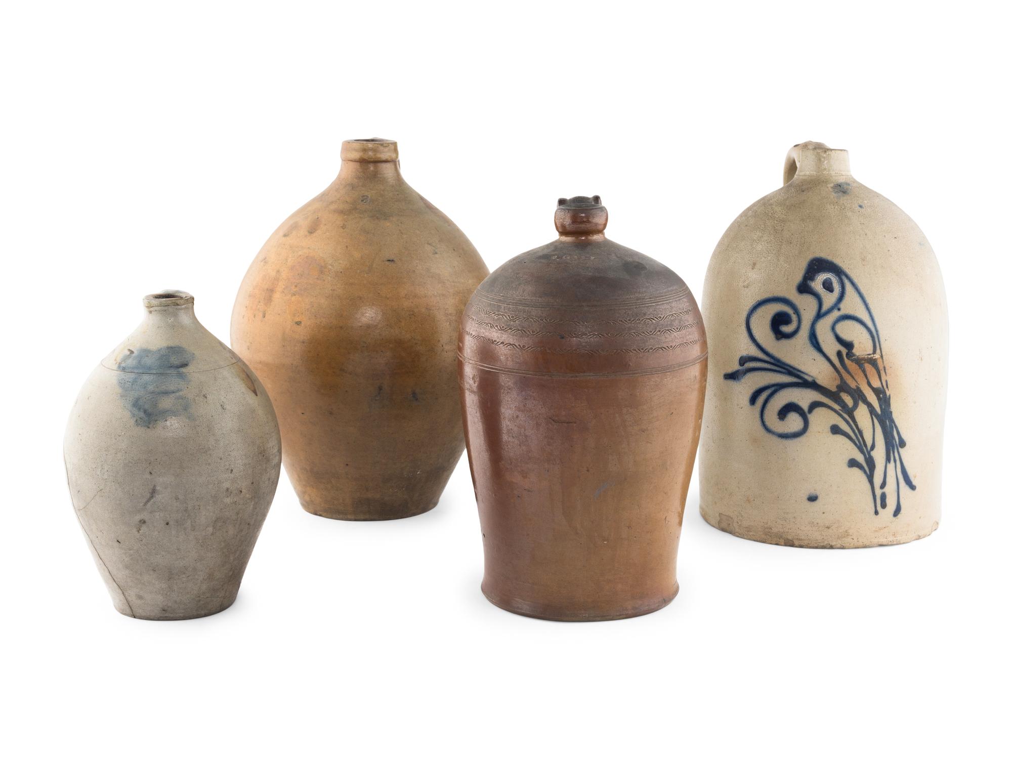 Four Stoneware Vessels