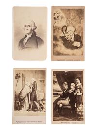 [POLITICS]. A group of 8 CDVs featuring George Washington.