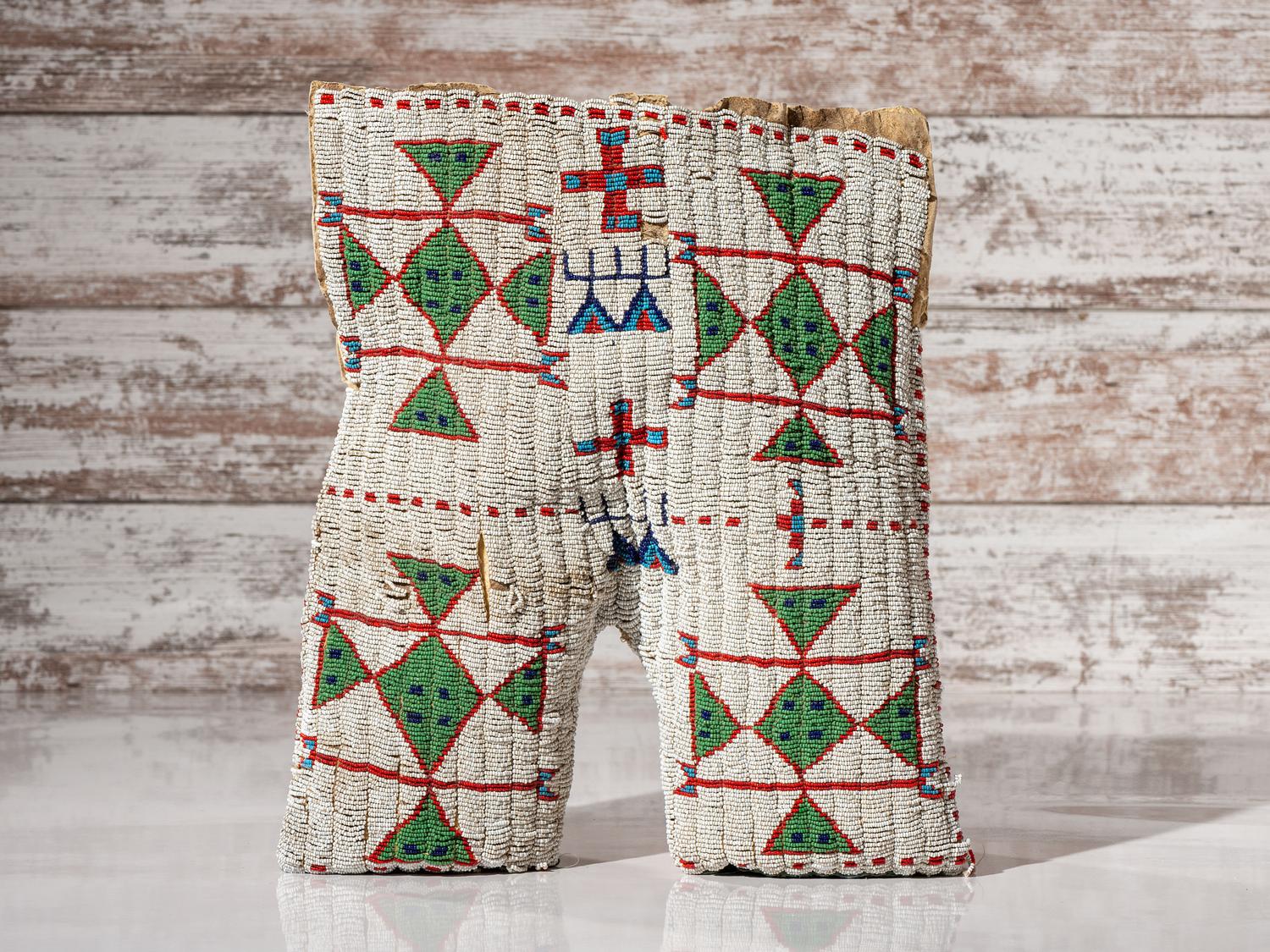 Sioux Boy's Beaded Hide Trousers