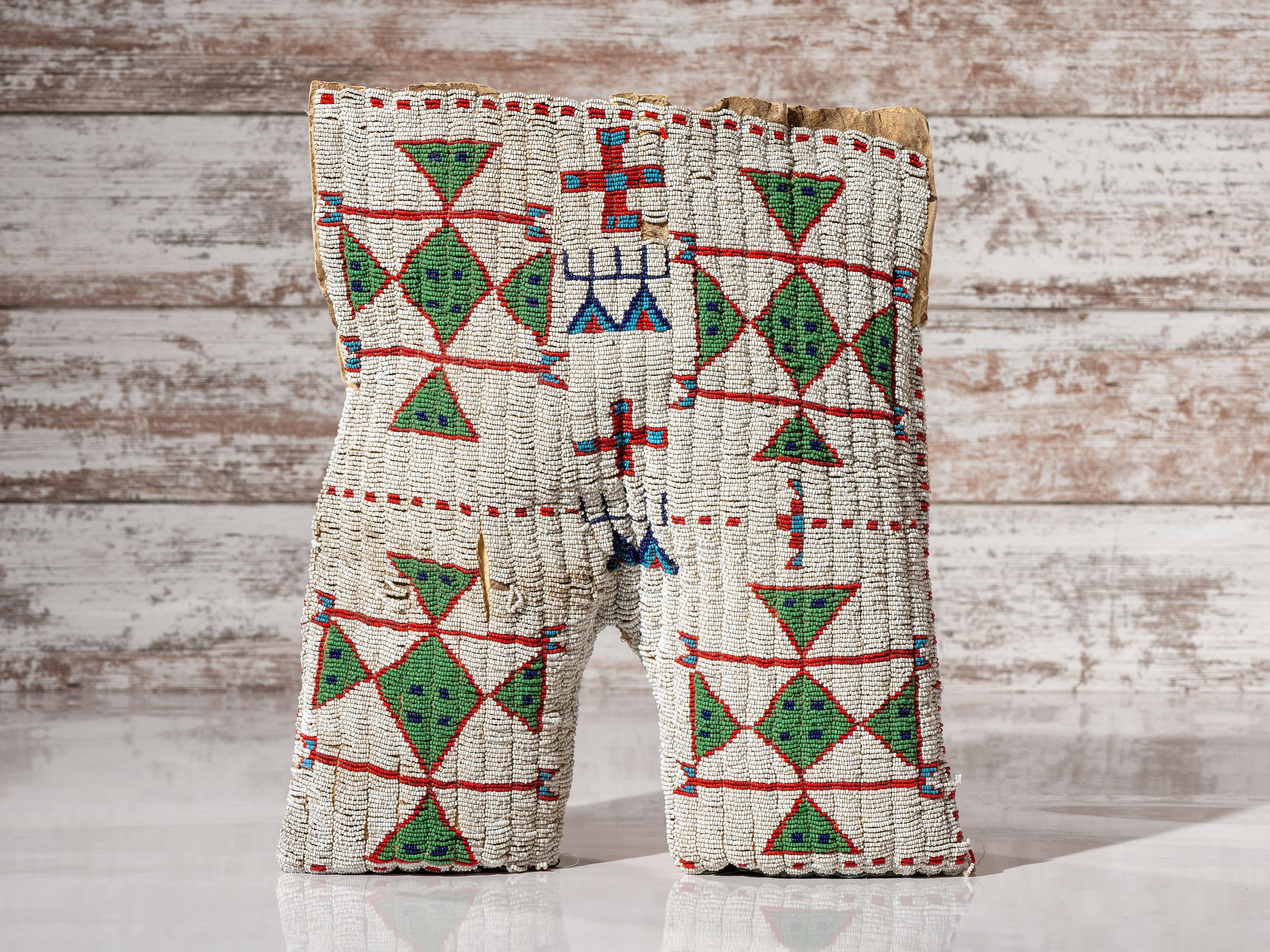 Sioux Boy's Beaded Hide Trousers