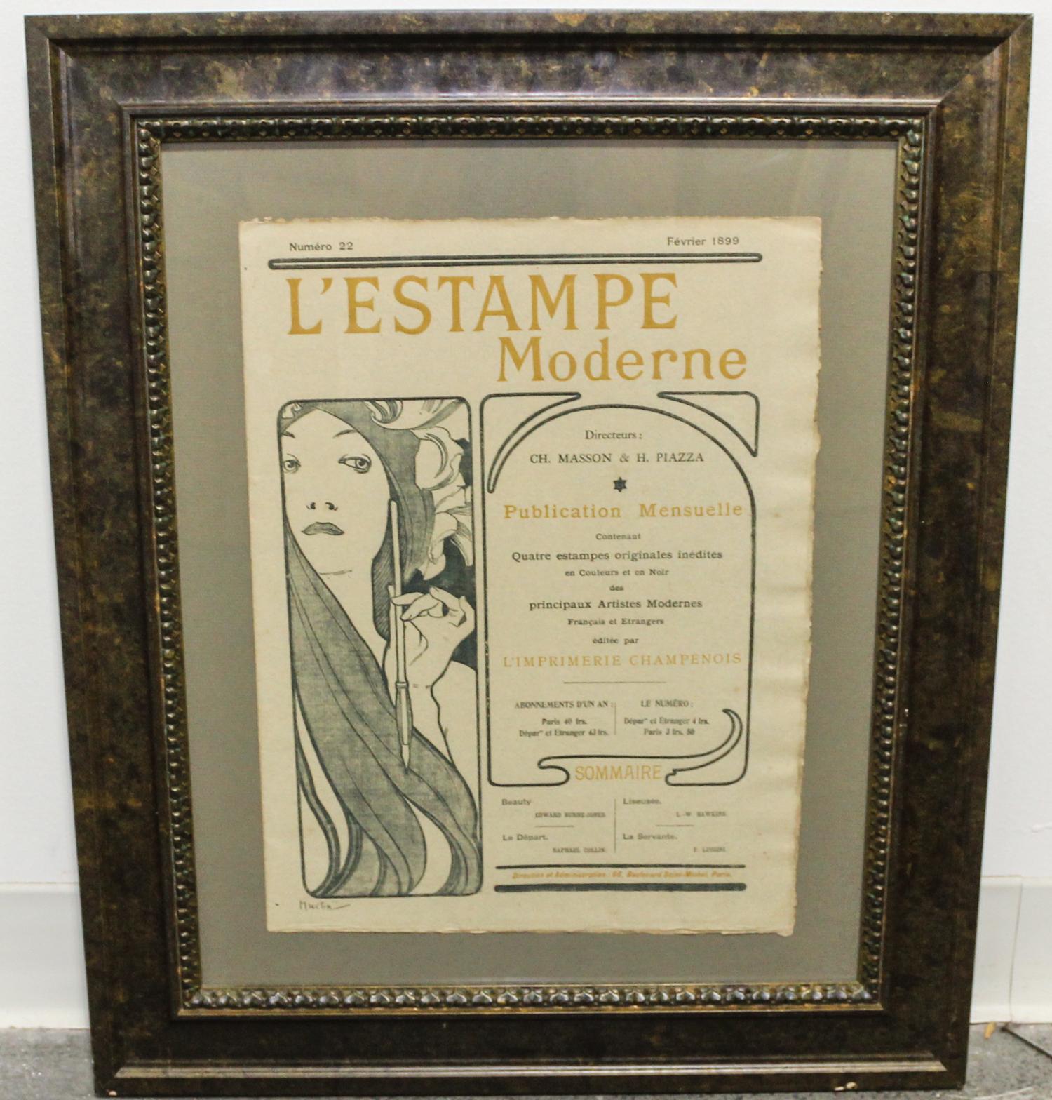 Alphonse Mucha, (Czech, 1860-1939), L'Estampe Moderne, 1899
