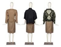 One Gianni Versace Ensemble and Two Tops