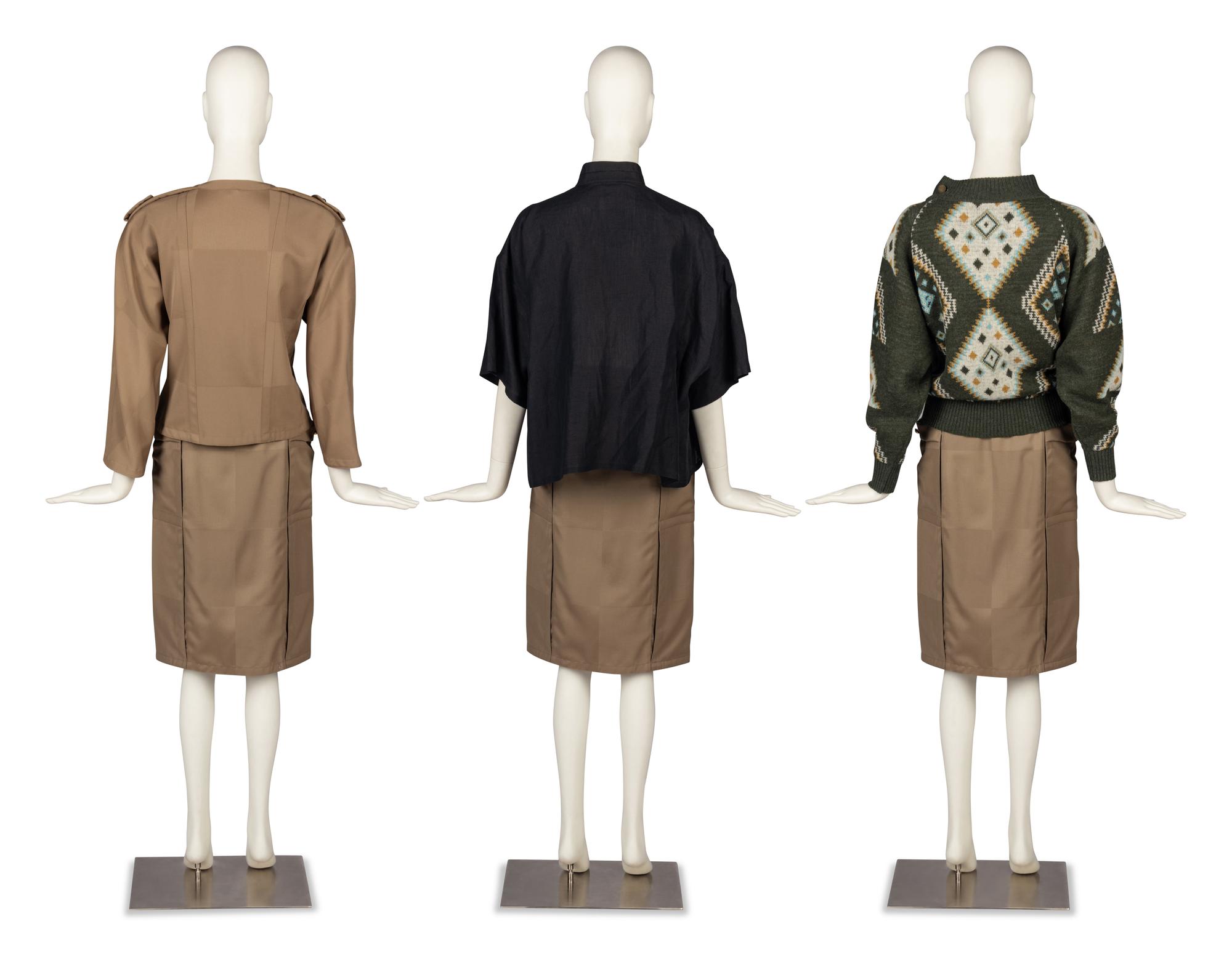 One Gianni Versace Ensemble and Two Tops