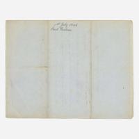 [Presidential] Polk, James K. Partially-Printed Document, signed