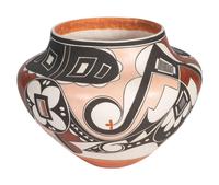 Four-Color Polychrome Pottery Jar