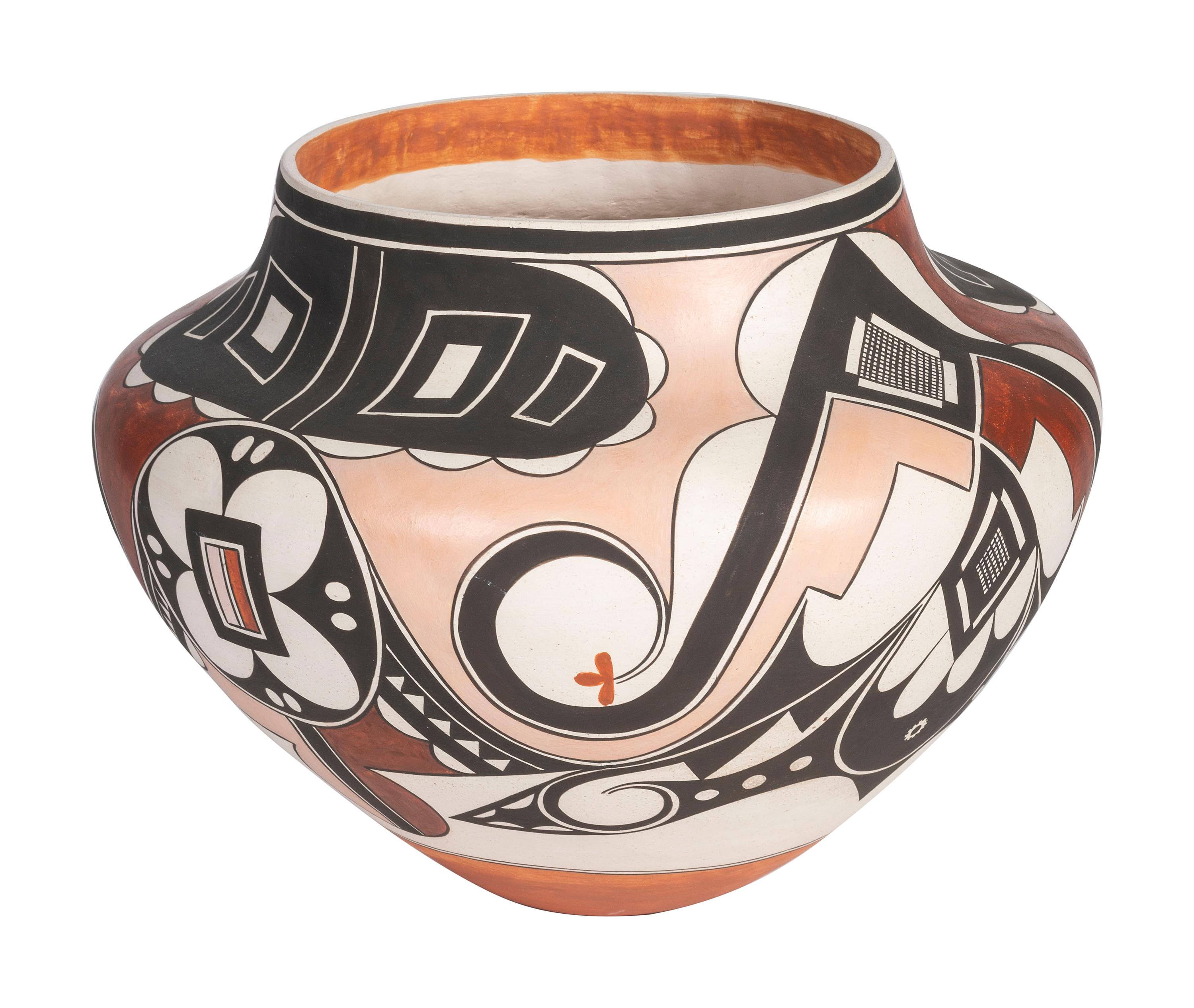 Four-Color Polychrome Pottery Jar
