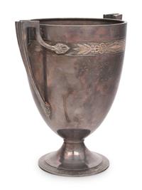 A Christofle Silver-Plate Vase