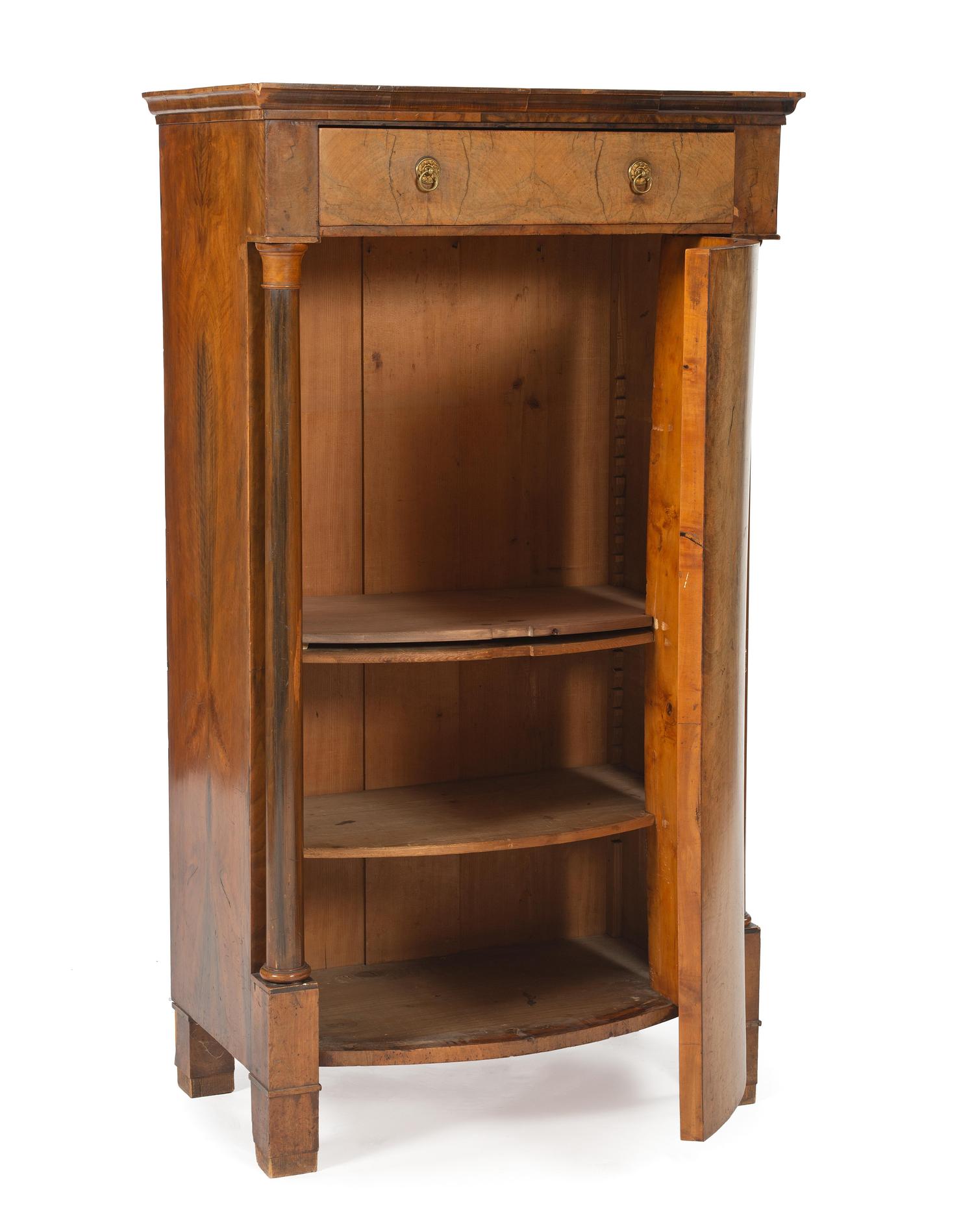 A Continental Neoclassical Burlwood Cabinet