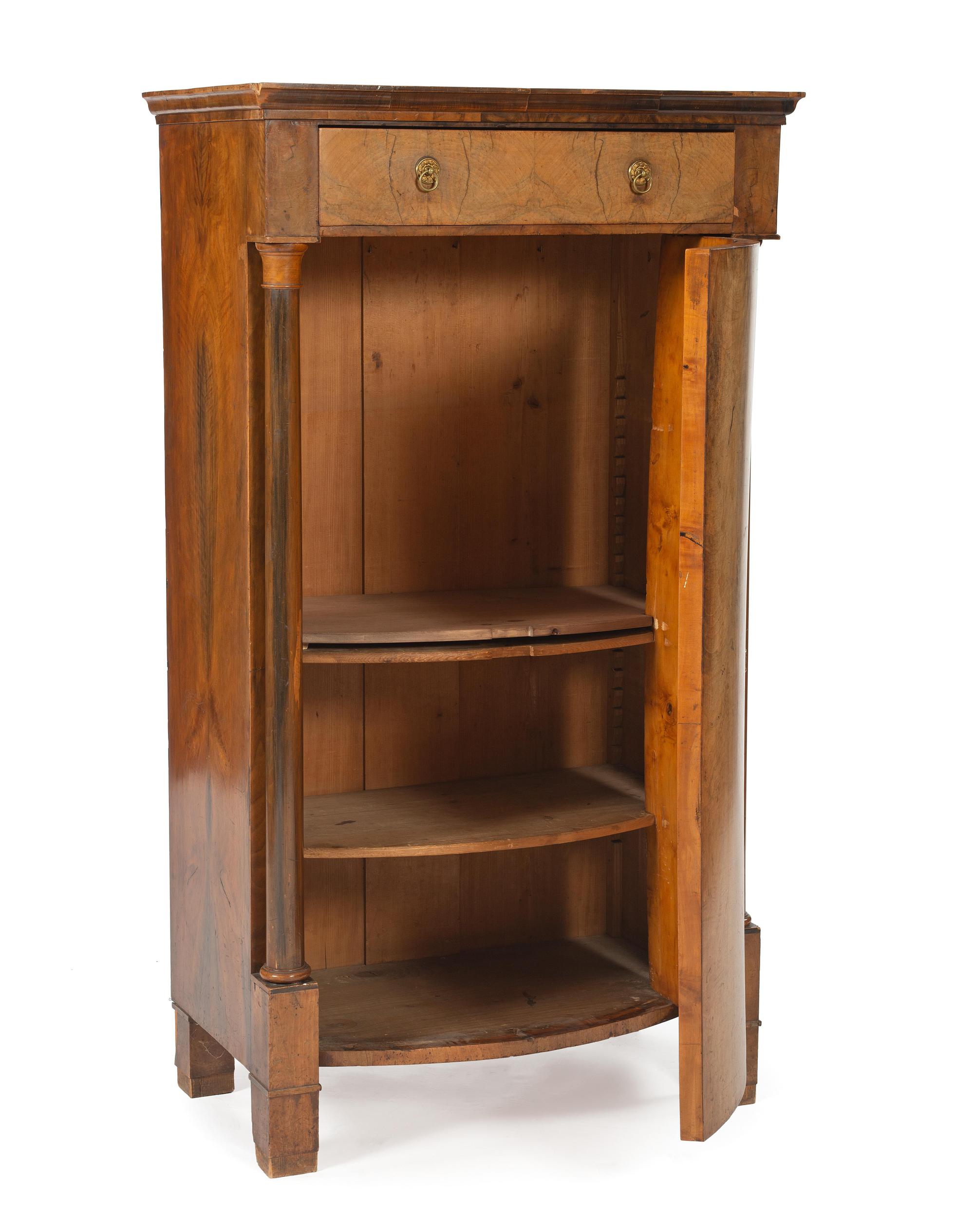 A Continental Neoclassical Burlwood Cabinet