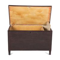 A Federal Stained Cherrywood Blanket Chest