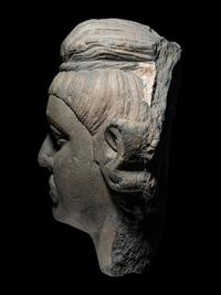 A Gandhran Sandstone Head of Buddha