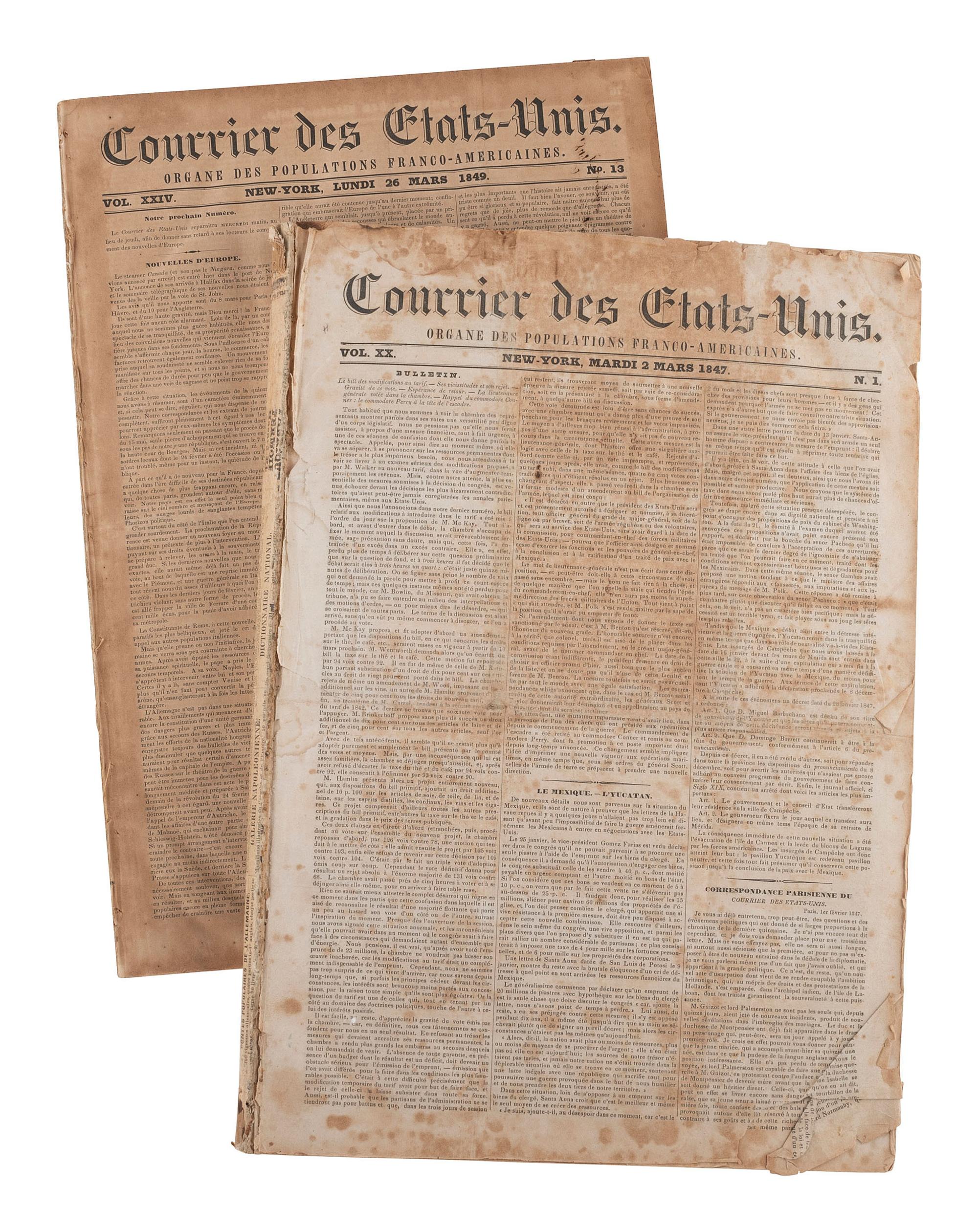 [NEWSPAPERS]. Large collection of 19th century newspapers published throughout the United States.