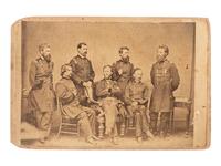 [CIVIL WAR]. CDV of Union Generals Sherman, Howard, Logan, Haven, Davis, Slocum, and Mower.