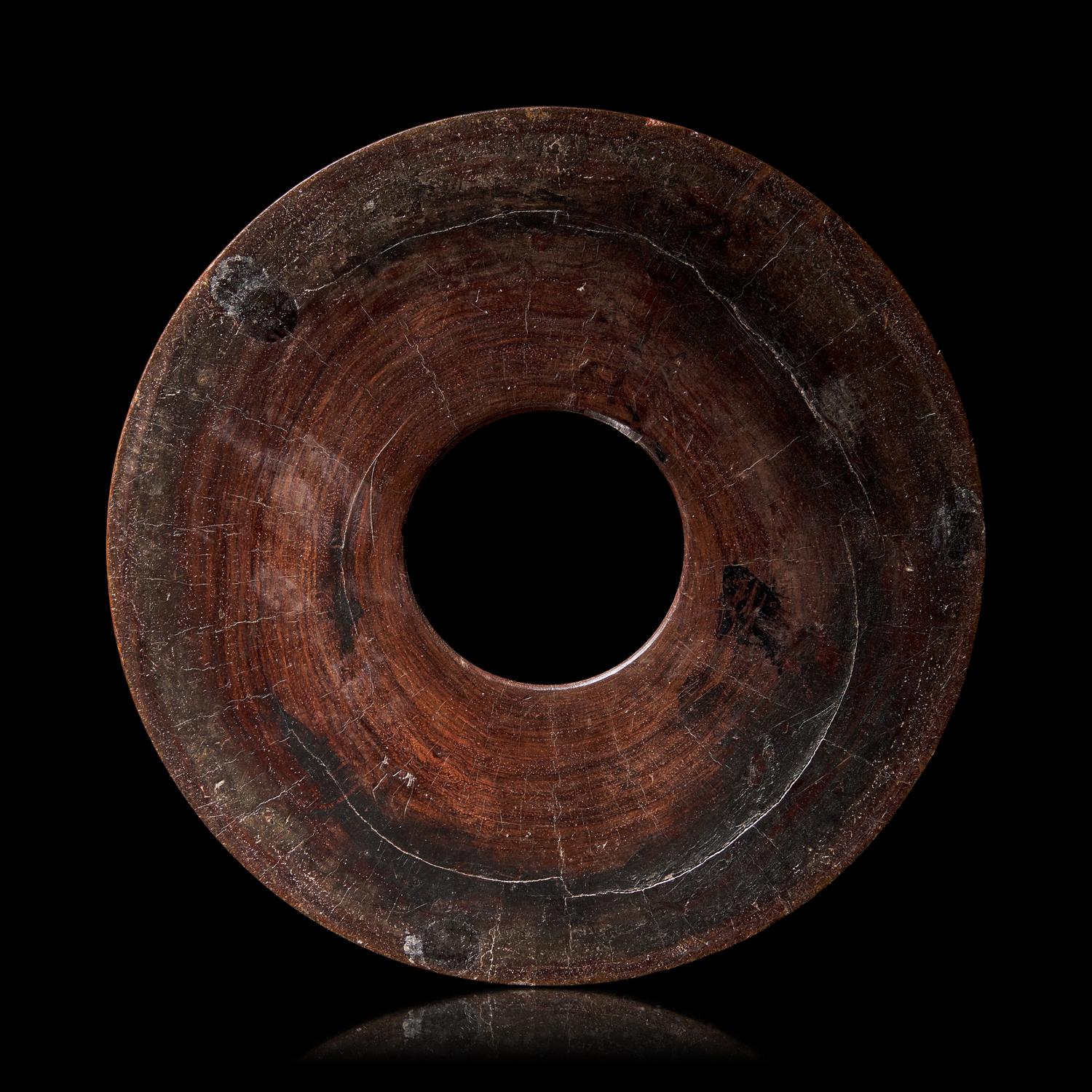 A Chinese Huanghuali Wood Brush Pot, Bitong, Qing Dynasty 清 黃花梨素面筆筒