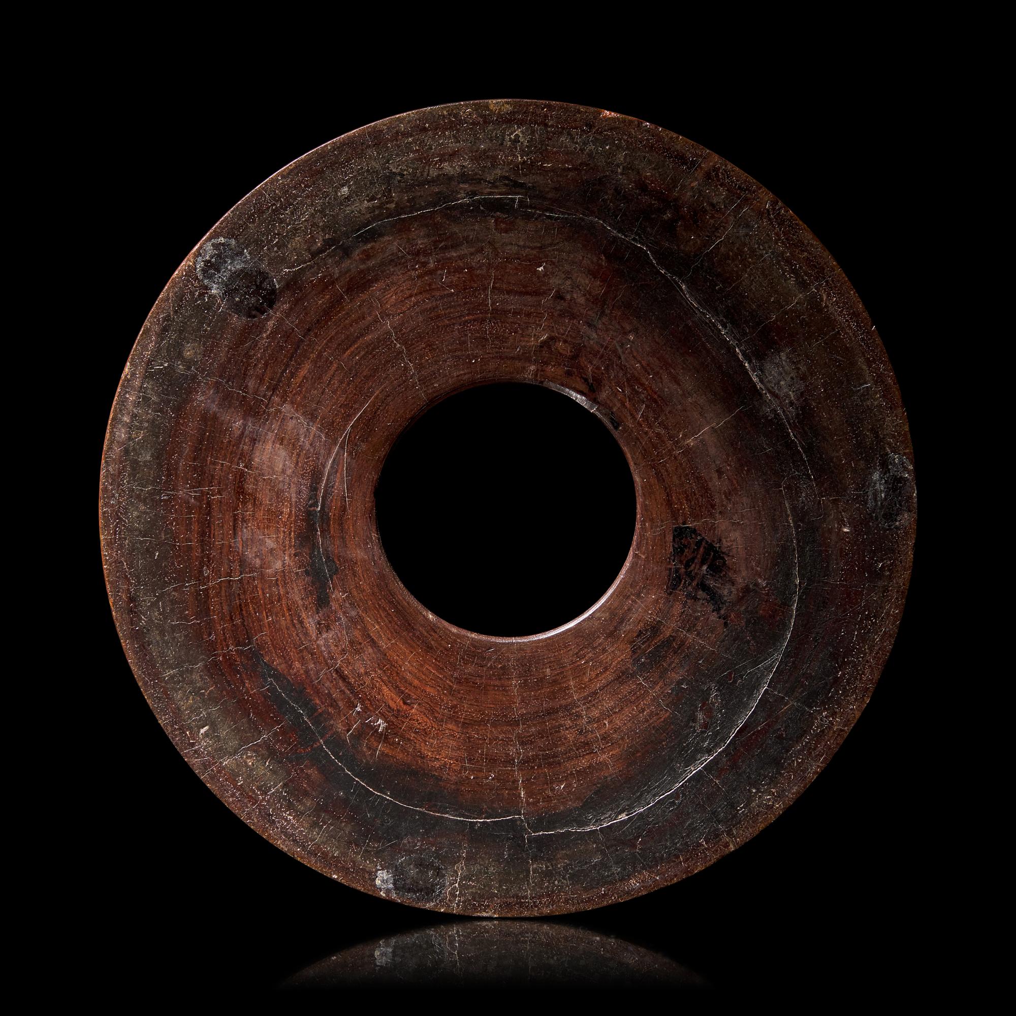 A Chinese Huanghuali Wood Brush Pot, Bitong, Qing Dynasty 清 黃花梨素面筆筒
