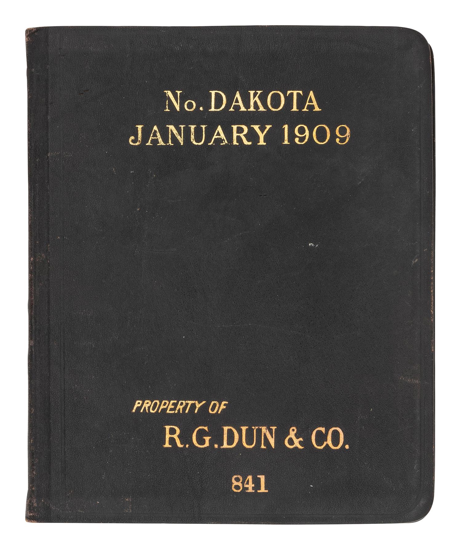 [DAKOTA]. The Mercantile Agency Reference Book (And Key) with A List of Banks and Bankers, State Collection Laws, Maps, Etc. New York: R. G. Dun & Co., 1908.