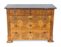 A Louis Philippe Burled Walnut Commode