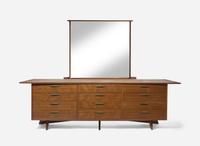 George Nakashima for Widdicomb, "Origins" Dresser and Mirror