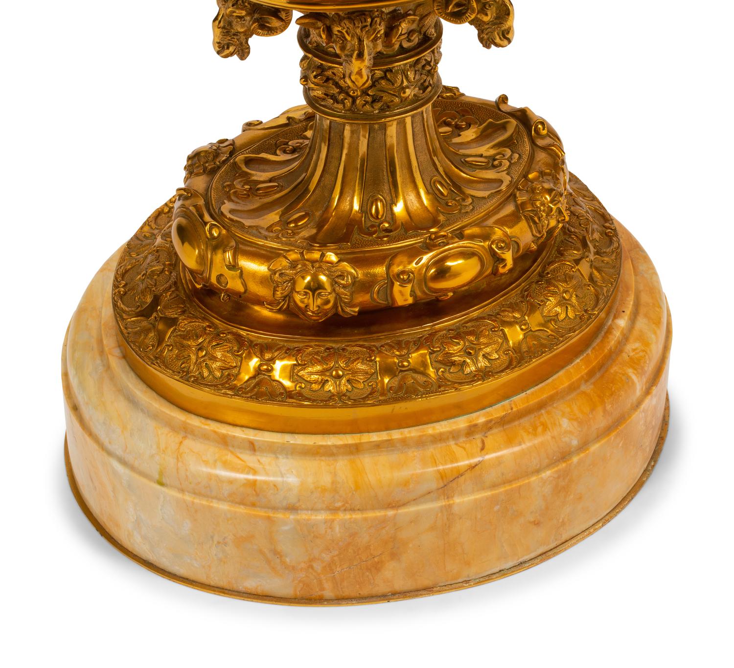 A Large French Gilt Bronze Jardiniere