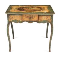An Italian Polychrome Decorated Table