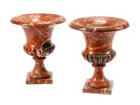 A Pair of Italian Marble Urns