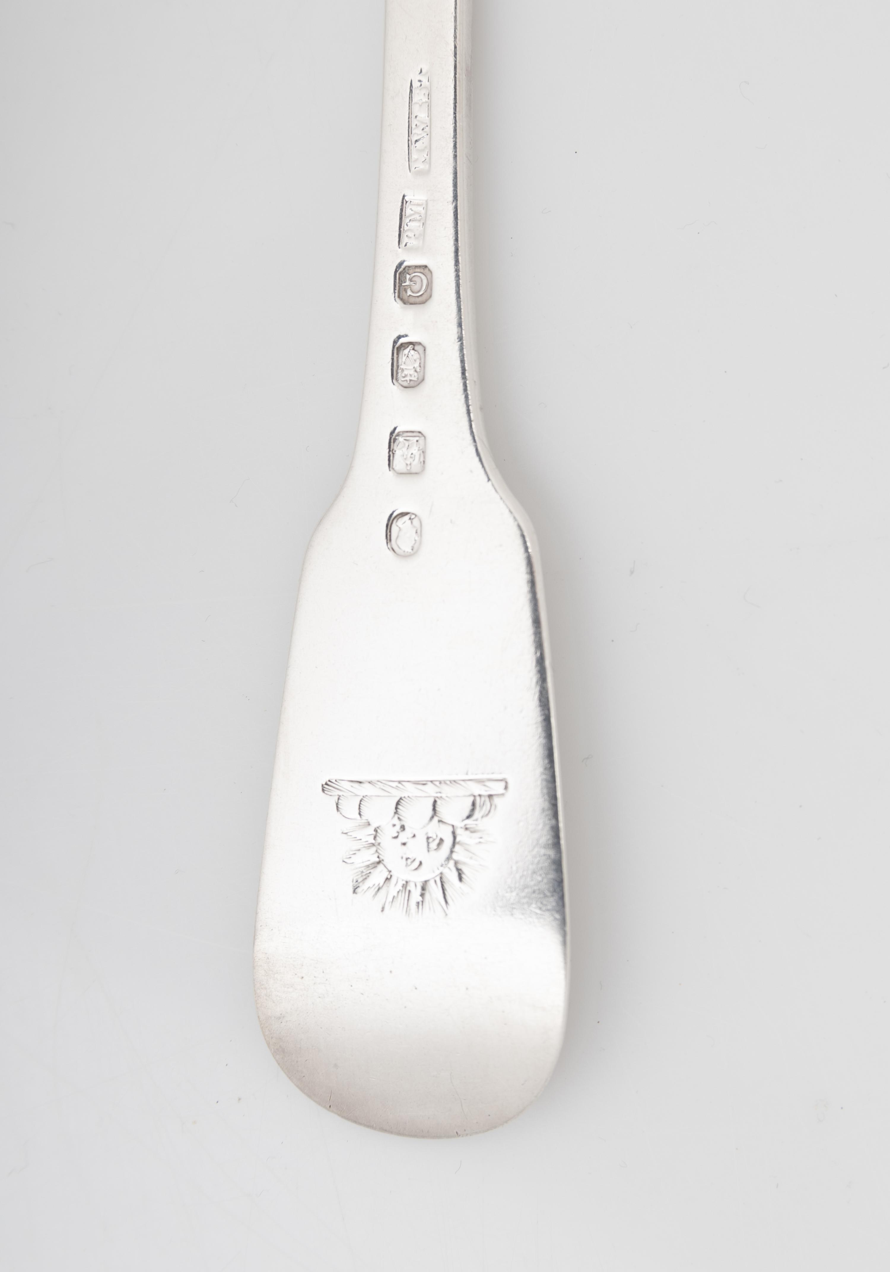 An Assembled George III Silver Flatware Service