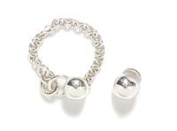 A Collection of Sterling Silver "Pleine Lune "Jewelry, Peggy Huyn Kinh for Christofle, 61.20 dwts.