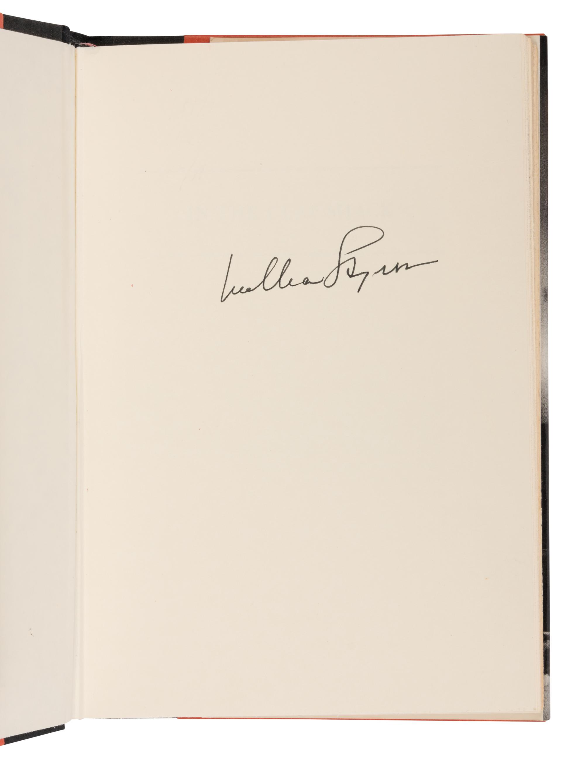 STYRON, William (1925-2006). A group of 14 LIMITED or FIRST EDITION works, all SIGNED, comprising: