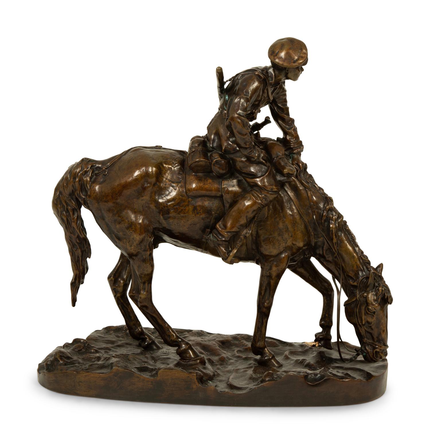 A Cossack on a Drinking Horse, Later Cast After the Model