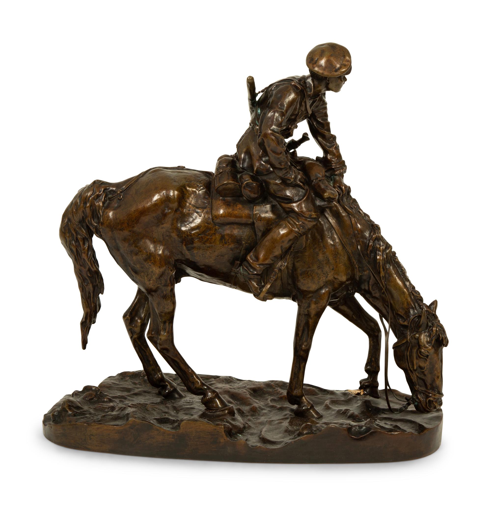 A Cossack on a Drinking Horse, Later Cast After the Model