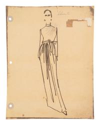 A Large Group of Norell Fashion Sketches