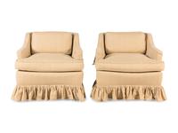 A Pair of Upholstered Armchairs