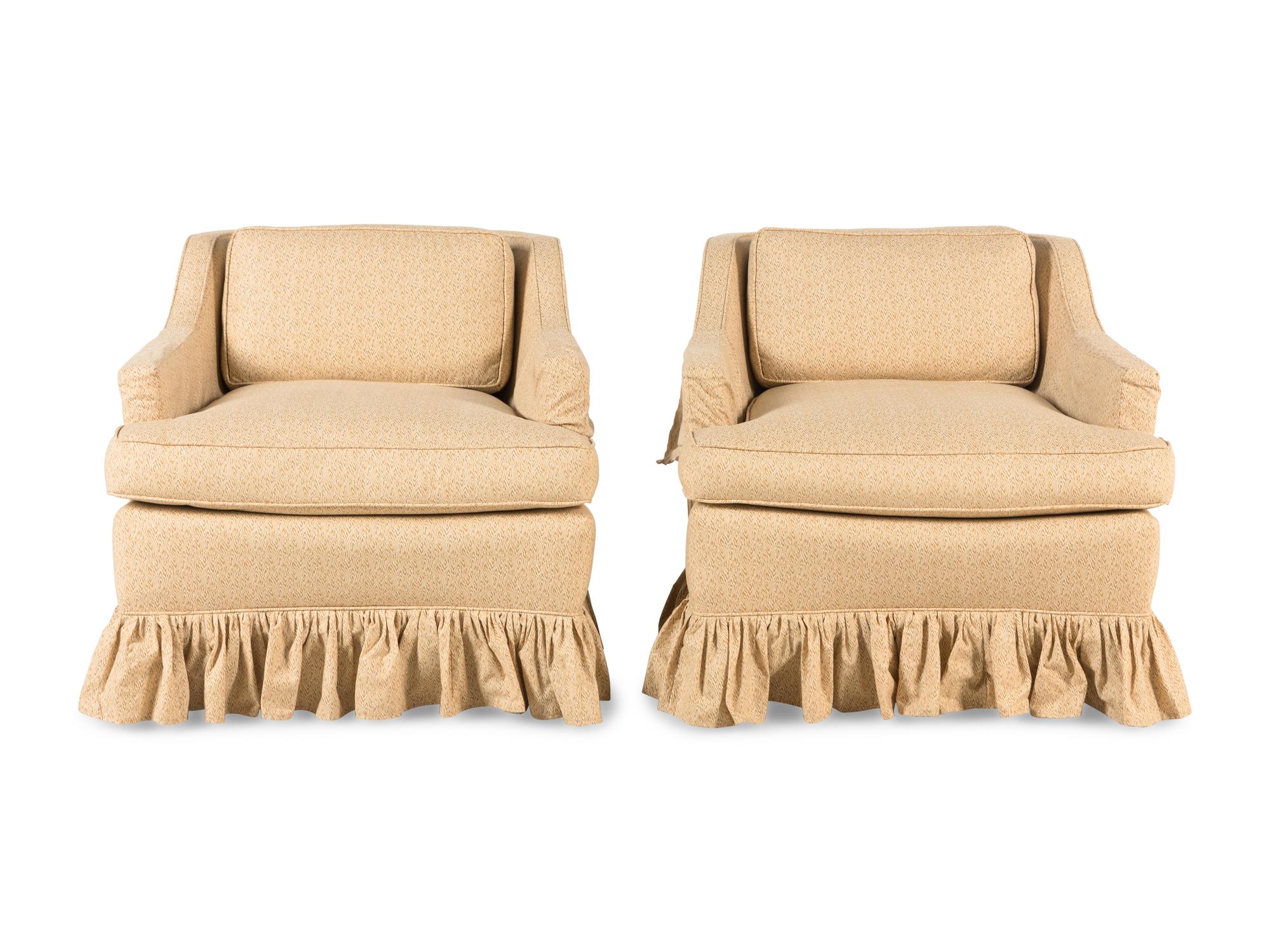 A Pair of Upholstered Armchairs