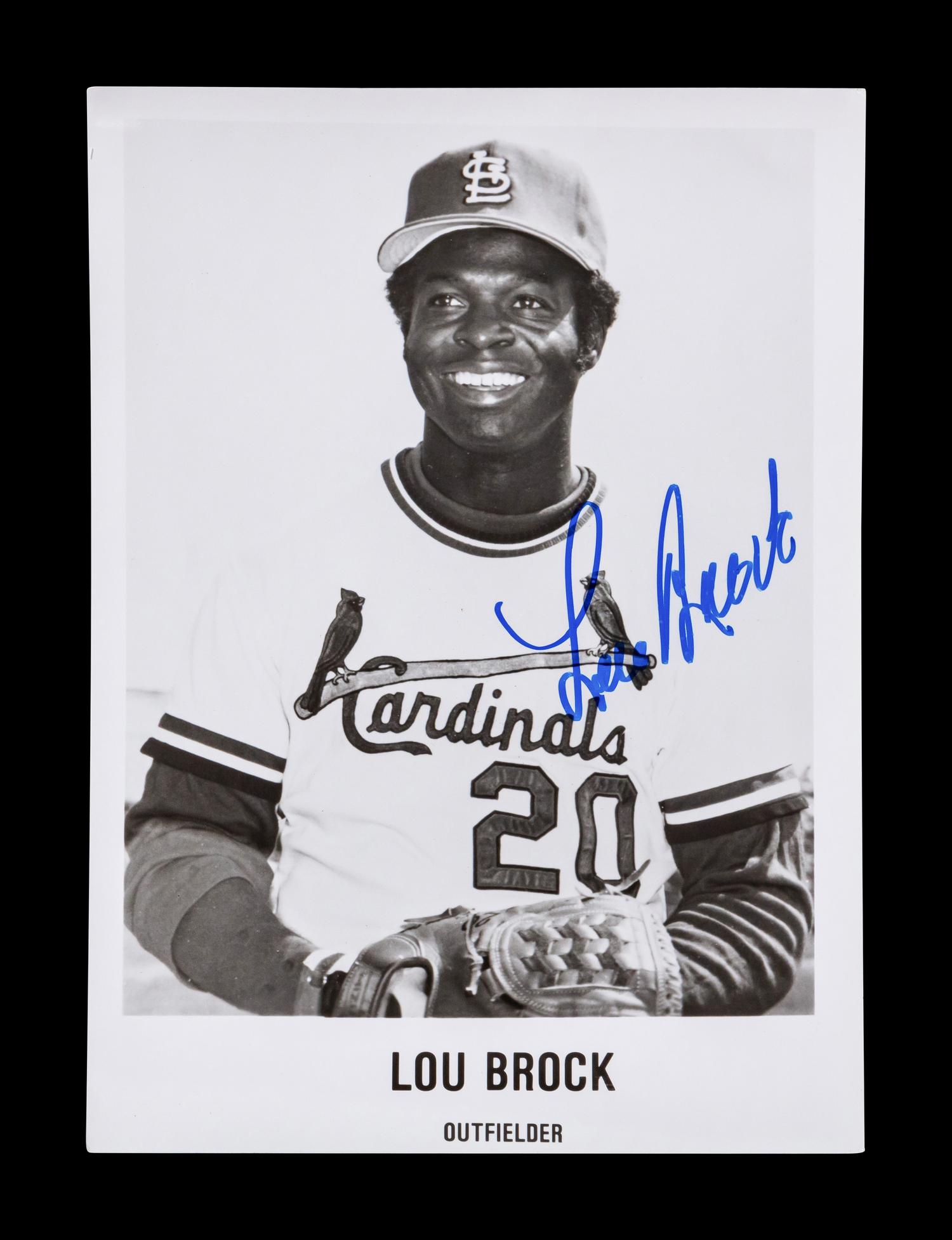 A Group of 20 St. Louis Cardinals Hall of Famers Signed Autograph Items