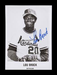A Group of 20 St. Louis Cardinals Hall of Famers Signed Autograph Items