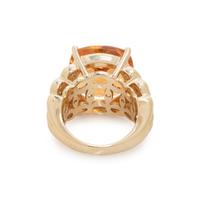 SONIA B., CITRINE AND DIAMOND RING