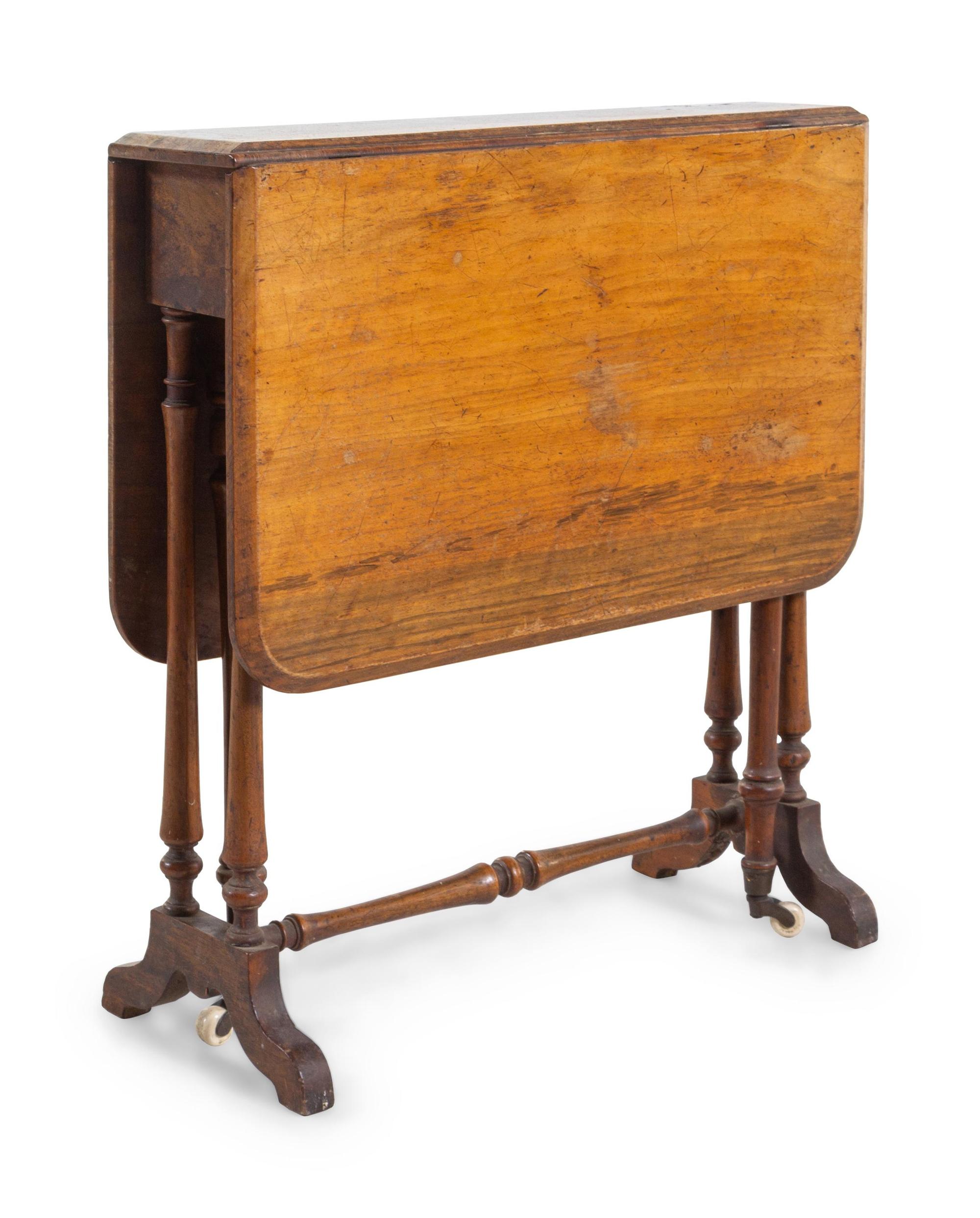 A Regency Diminutive Mahogany Drop-Leaf Table