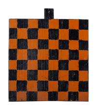 Four Paint Decorated Checkerboards