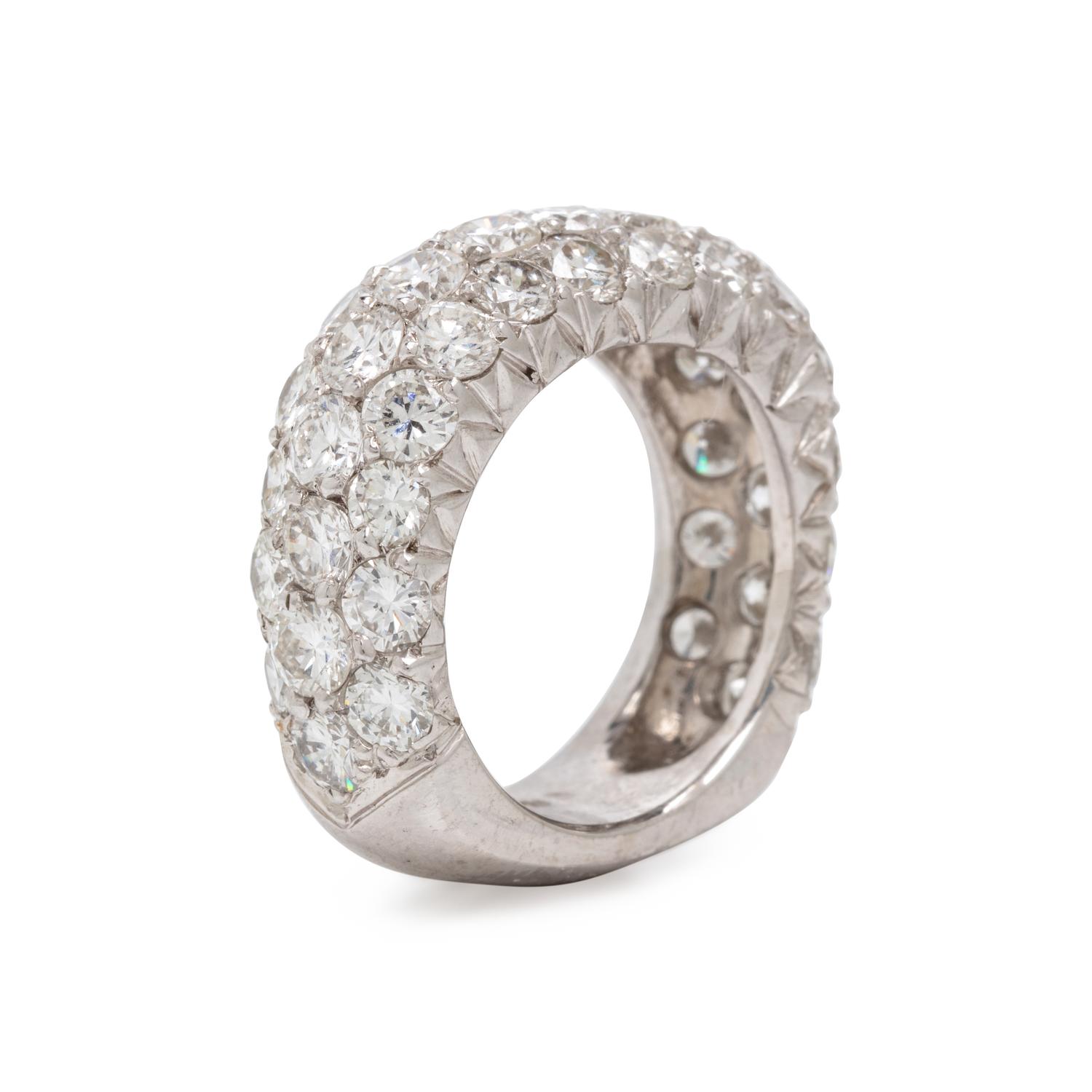 Diamond and Platinum Ring