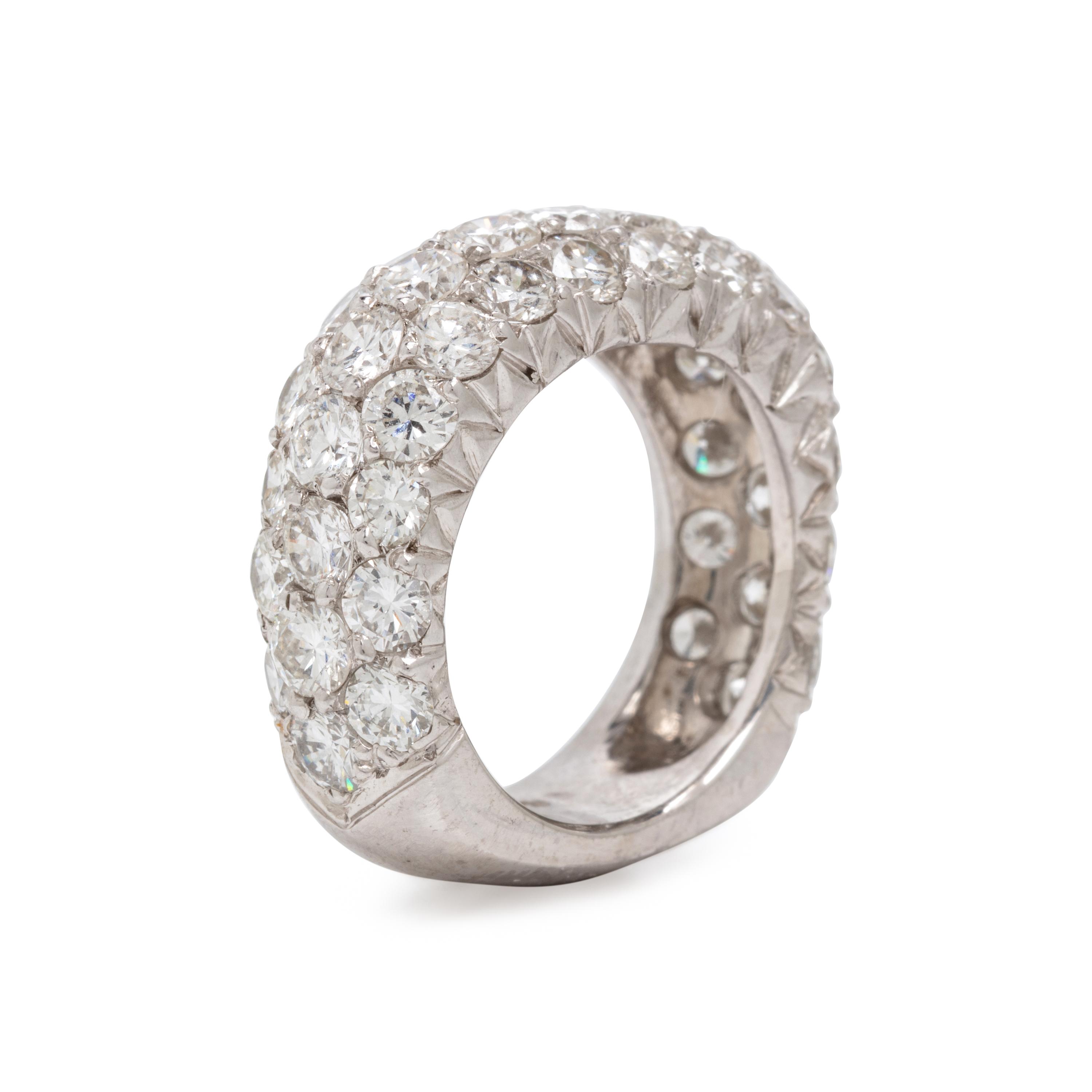 Diamond and Platinum Ring
