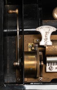 A Swiss Burlwood "Bells-in-Sight" Cylinder Music Box