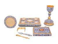 A Group of Russian Champleve Enamel Articles