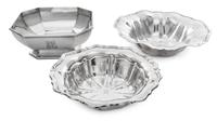A Group of Three American Silver Bowls, various makers, 20th Century, comprising a bowl marked Gorham Mfg. Co., Providence, RI, 1912, a