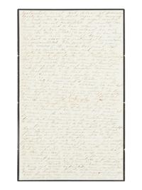 [LINCOLN ASSASSINATION]. DAGGETT, Albert J. (b. ca. 1846). Autograph letter, signed ("Dag") to Miss Julie Trumen. Washington, D.C., 10 AM, 15 April 1865.